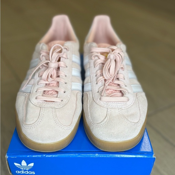 Adidas Original Gazelle Indoor- sandy pink/white/gum 9.5 new without tags. - Picture 4 of 6